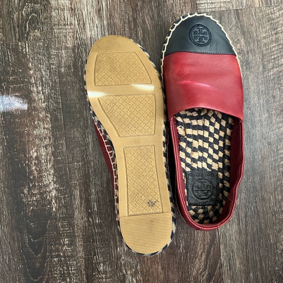 Tory Burch Red and Black Espadrilles - Picture 2 of 4